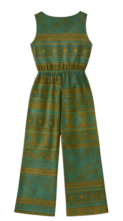 Overall Muster Grün